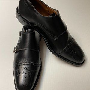 Allen Edmonds, St. John's, Black Double Front Strap , Men's  Size 10